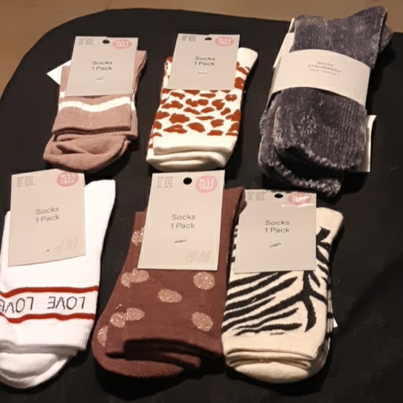 h&m printed socks